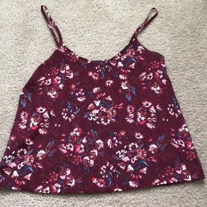 maroon hollister tank